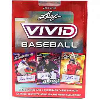2023 Leaf Vivid Baseball Hobby Box