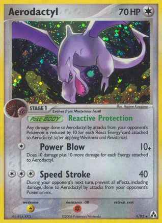 Aerodactyl 001/92 - Legend Maker Reverse Holofoil