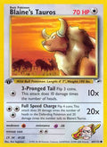 Blaine's Tauros 064/132 - Gym Heroes 1st Edition