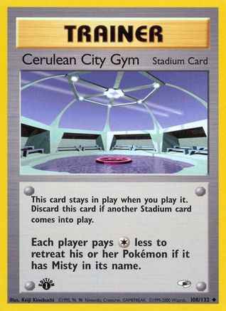 Cerulean City Gym 108/132 - Gym Heroes 1st Edition