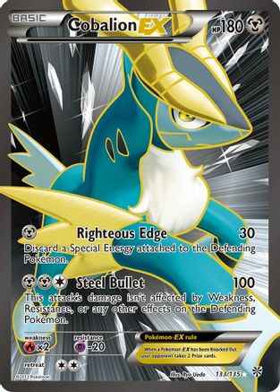 Cobalion EX (Full Art) 133/135 - Plasma Storm Holofoil