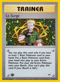 Lt. Surge 017/132 - Gym Heroes 1st Edition Holofoil