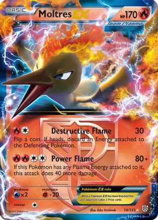 Moltres EX (Team Plasma) 014/135 - Plasma Storm Holofoil