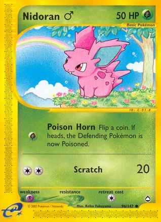 Nidoran M 096/147 - Aquapolis