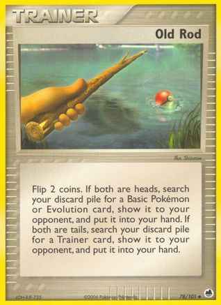 Old Rod 078/101 - Dragon Frontiers Reverse Holofoil