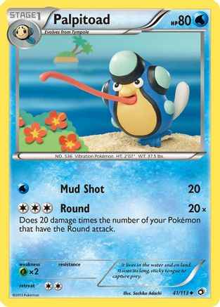 Palpitoad 041/113 - Legendary Treasures Reverse Holofoil