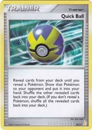 Quick Ball 010 - DP Trainer Kit Manaphy & Lucario
