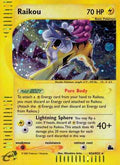 Raikou (H26) H26 - Skyridge - Holofoil