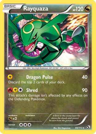 Rayquaza 093/113 - Legendary Treasures Reverse Holofoil