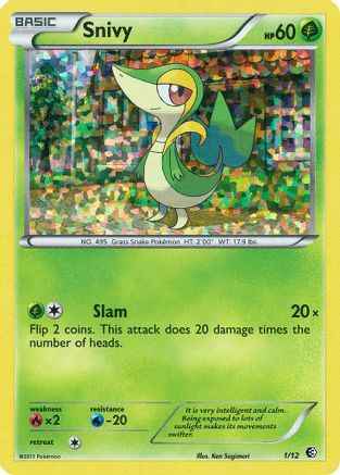 Snivy 001/12 - McDonalds Promos 2011 Holofoil
