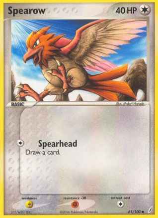 Spearow 061/100 - Crystal Guardians Reverse Holofoil