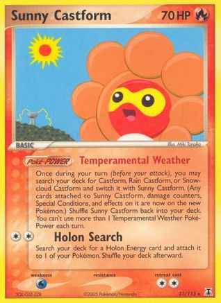 Sunny Castform 031/113 - Delta Species Reverse Holofoil