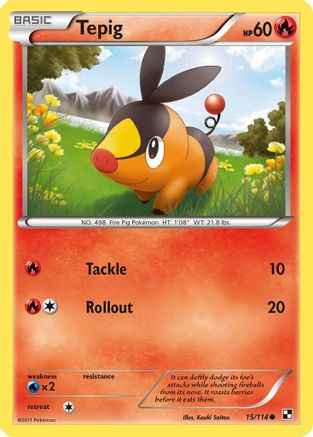 Tepig 015/114 - Black and White