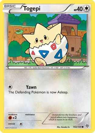 Togepi 102/135 - Plasma Storm