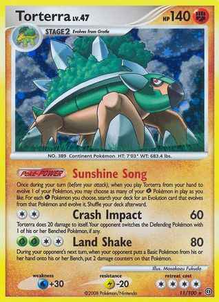 Torterra 011/100 - Stormfront Holofoil