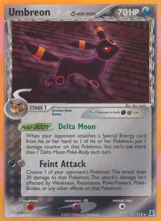 Umbreon (Delta Species) 017/113 - Delta Species Reverse Holofoil
