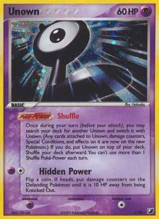 Unown 00L/115 - Unseen Forces Holofoil