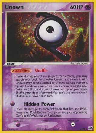 Unown 00Z/115 - Unseen Forces Holofoil