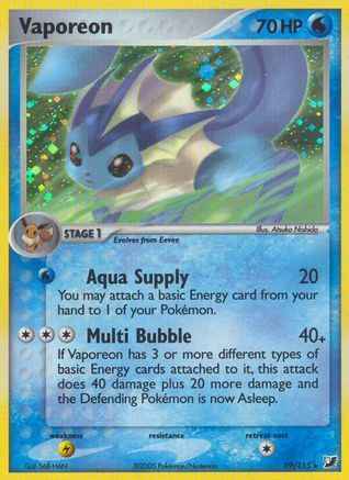 Vaporeon 019/115 - Unseen Forces Holofoil