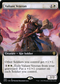 Valiant Veteran (DMU-390) - Dominaria United: (Extended Art)