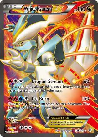 White Kyurem EX (Full Art) 146/149 - Boundaries Crossed Holofoil
