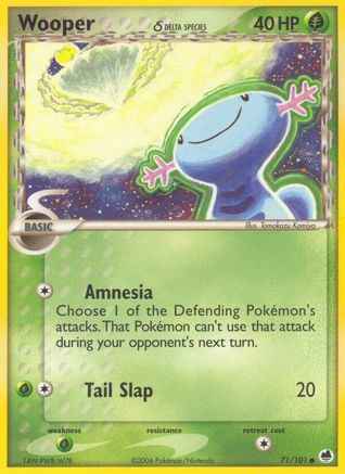 Wooper (Delta Species) 071/101 - Dragon Frontiers Reverse Holofoil