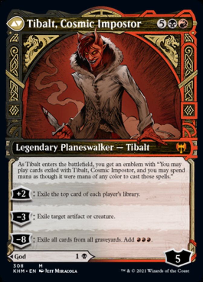 Valki, God of Lies // Tibalt, Cosmic Impostor (KHM-308) - Kaldheim: (Showcase)