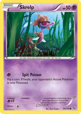 Skrelp 044/106 - XY  Flashfire Reverse Holofoil