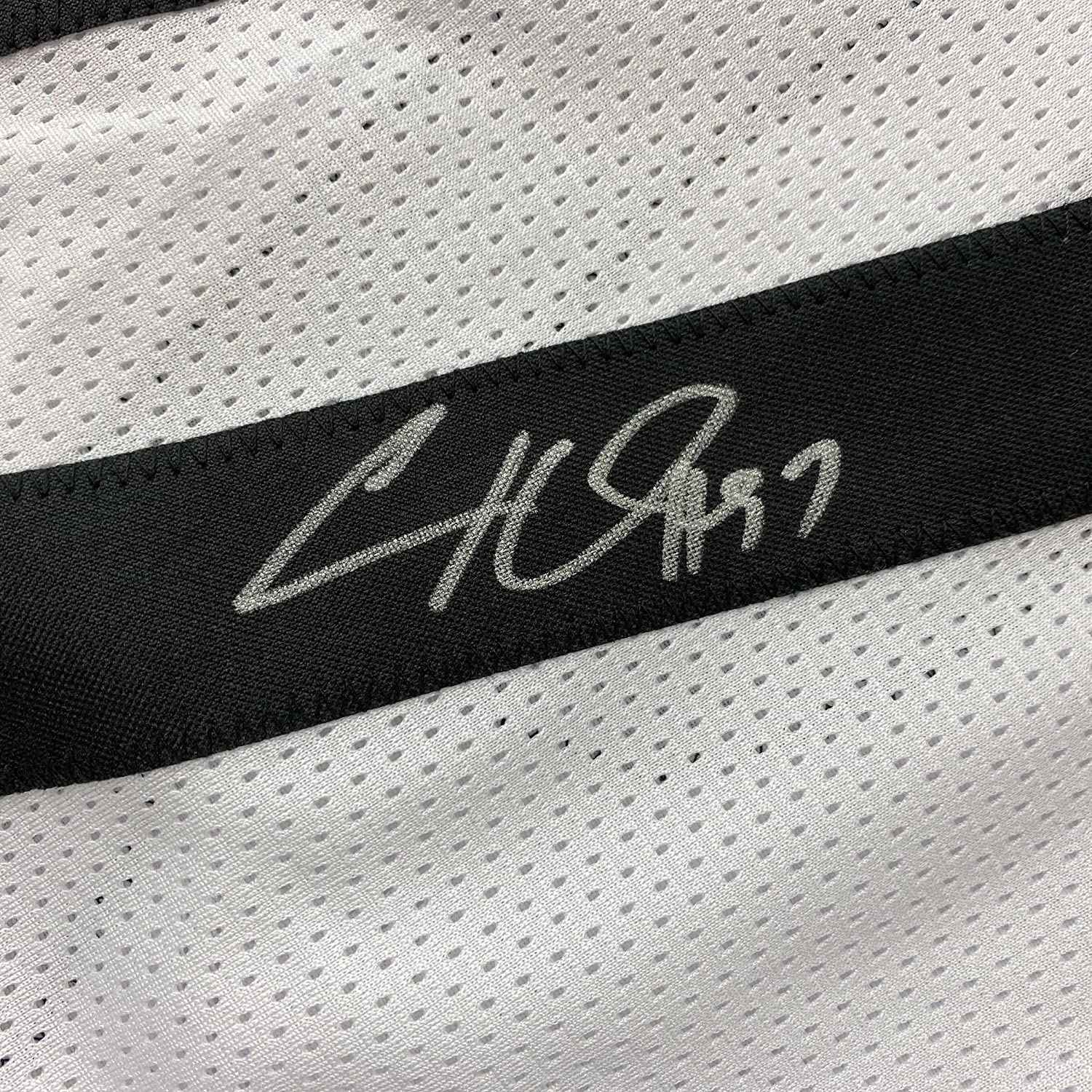 Framed Autographed/Signed Cameron Heyward 35x39 Pittsburgh White Football Jersey Beckett BAS COA