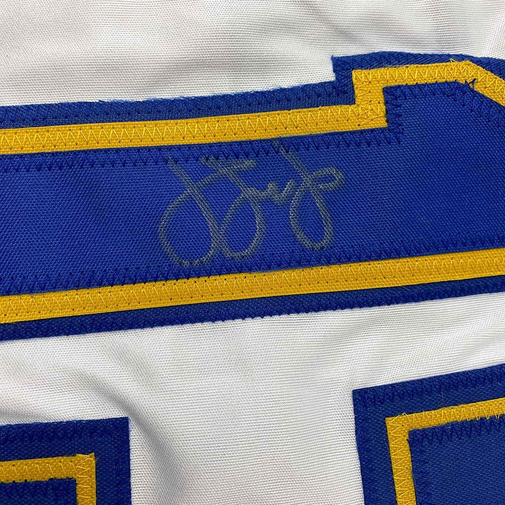 Framed Autographed/Signed Omar Vizquel 35x39 Seattle White Baseball Jersey JSA COA