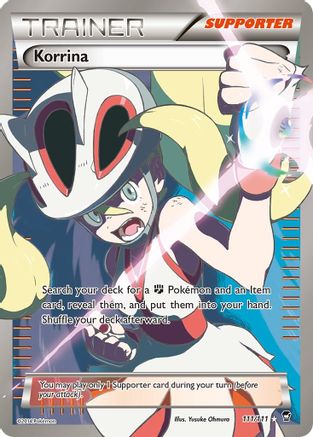 Korrina (Full Art) 111/111 - XY  Furious Fists Holofoil