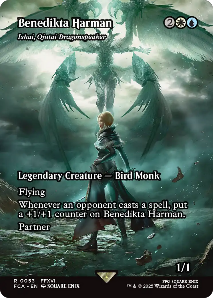 Ishai, Ojutai Dragonspeaker (FCA-053) - FINAL FANTASY: Through the Ages / Benedikta Harman (Borderless) Foil