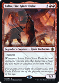 Zalto, Fire Giant Duke (AFR&-171A) - Adventures in the Forgotten Realms Promos Foil