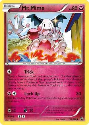 Mr. Mime 101/160 - XY  Primal Clash Reverse Holofoil