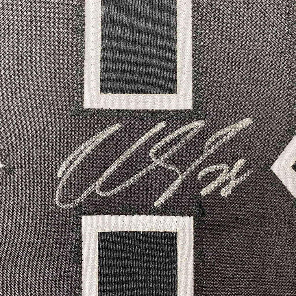 Framed Autographed/Signed Claude Giroux 35x39 Philadelphia Black Hockey Jersey PSA/DNA COA