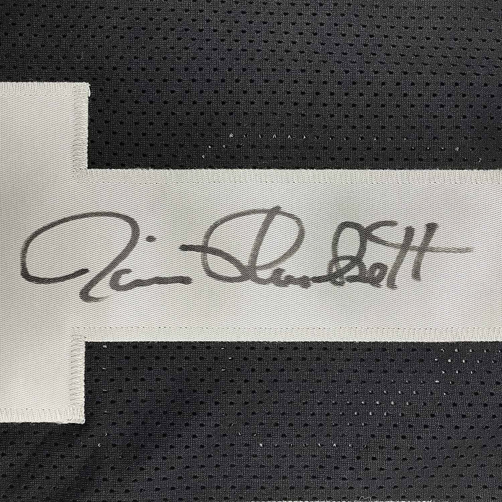 Autographed/Signed Jim Plunkett Oakland Black Football Jersey JSA COA