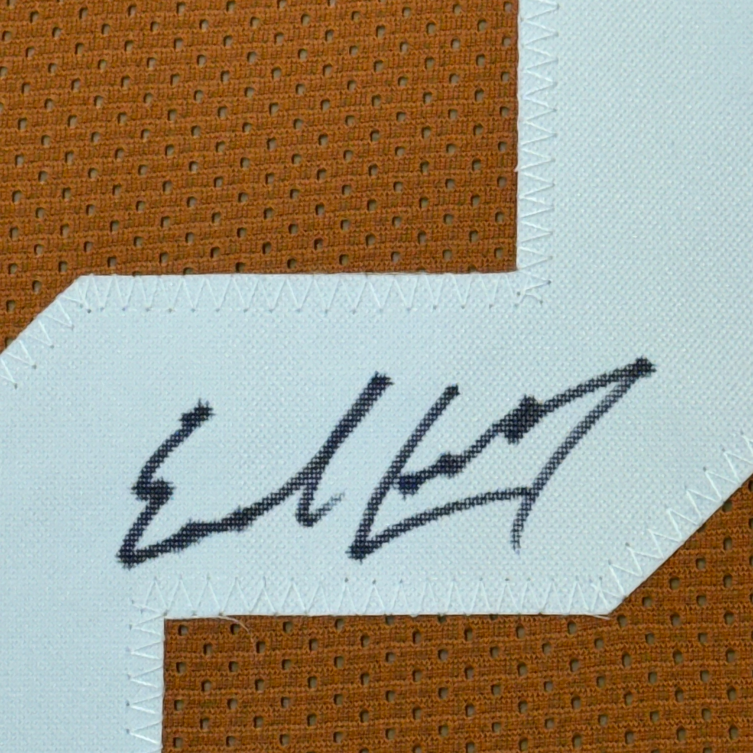 Framed Autographed/Signed Earl Campbell 35x39 Texas Orange Football Jersey Beckett BAS COA