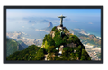 Professionally Framed Christ The Redeemer Statue Rio De Janeiro Skyline High-Resolution Panoramic Photo 12x22 Wall Art