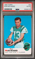 Graded 1969 Topps Don Maynard #60 Football Card PSA 4 VG-EX