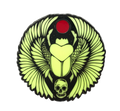 Gothic Queen - Scarab Pin (GITD)