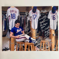 Autographed/Signed 1986 New York Mets Team 26x Sigs World Series Champions 16x20 Baseball Photo JSA COA