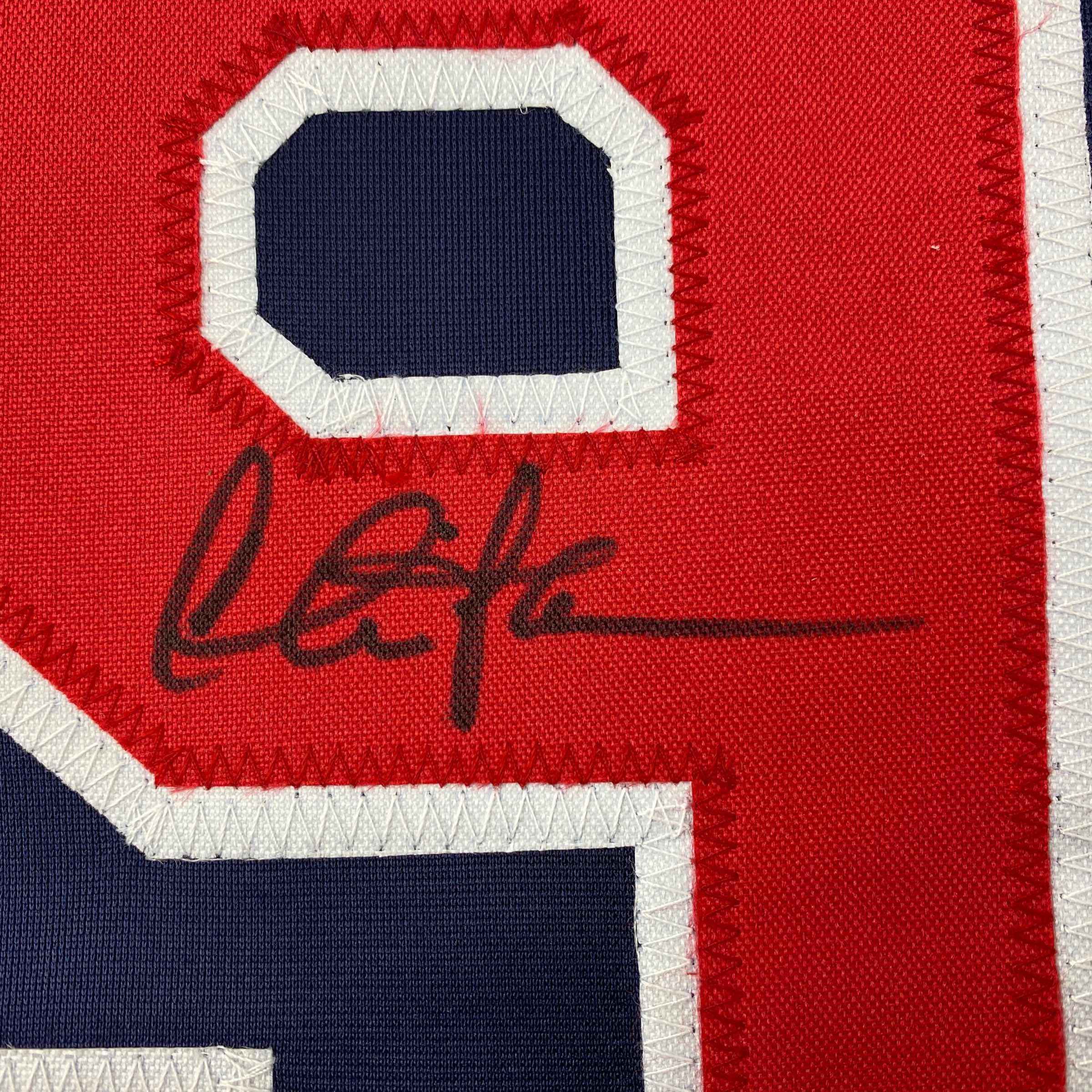 Autographed/Signed Charlie Sheen Wild Thing Ricky Vaughn Major League Movie Blue Baseball Jersey JSA COA