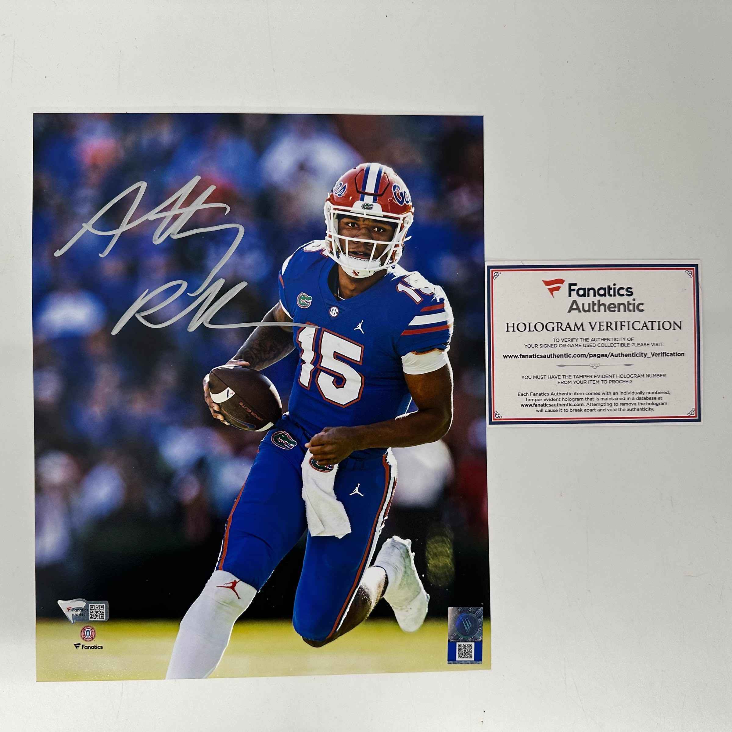 Autographed/Signed Anthony Richardson Florida Gators 8x10 College Football Photo Fanatics COA