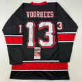 Autographed/Signed Ari Lehman Jason Voorhees Friday The 13th Black Movie Jersey JSA COA