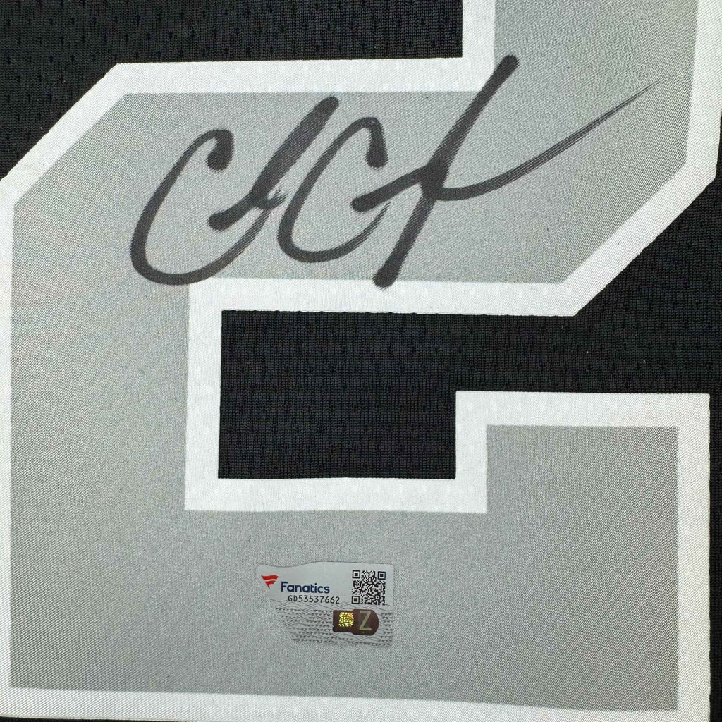 Autographed/Signed Cade Cunningham Detroit Pistons Black City Edition Authentic Basketball Jersey Fanatics COA