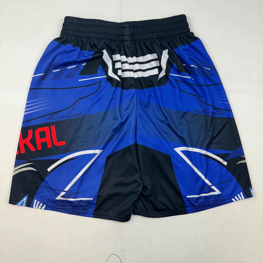 Autographed/Signed Bo Nickal Blue UFC MMA Trunks Shorts Ultimate Fighting Beckett BAS COA