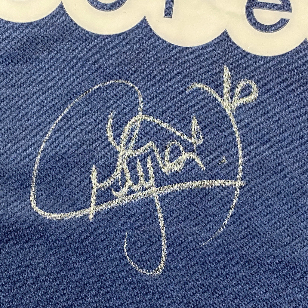 Autographed/Signed Neymar Jr. PSG Paris Saint-Germain Blue Soccer Futbol Jersey Beckett BAS COA
