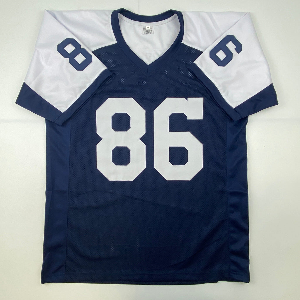 Autographed/Signed Dalton Schultz Dallas Thanksgiving Day Football Jersey JSA COA