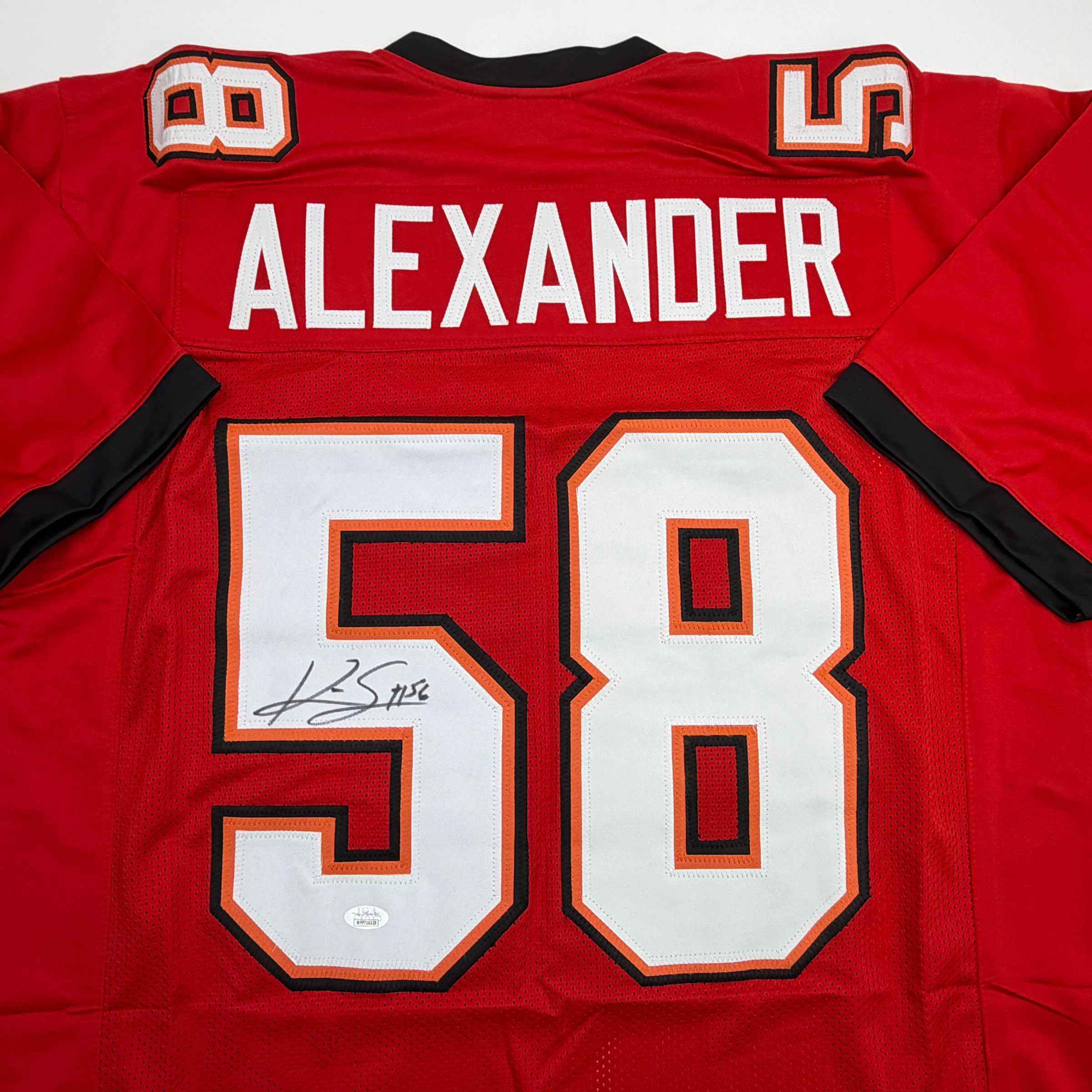 Autographed/Signed Kwon Alexander Tampa Bay Red Football Jersey JSA COA