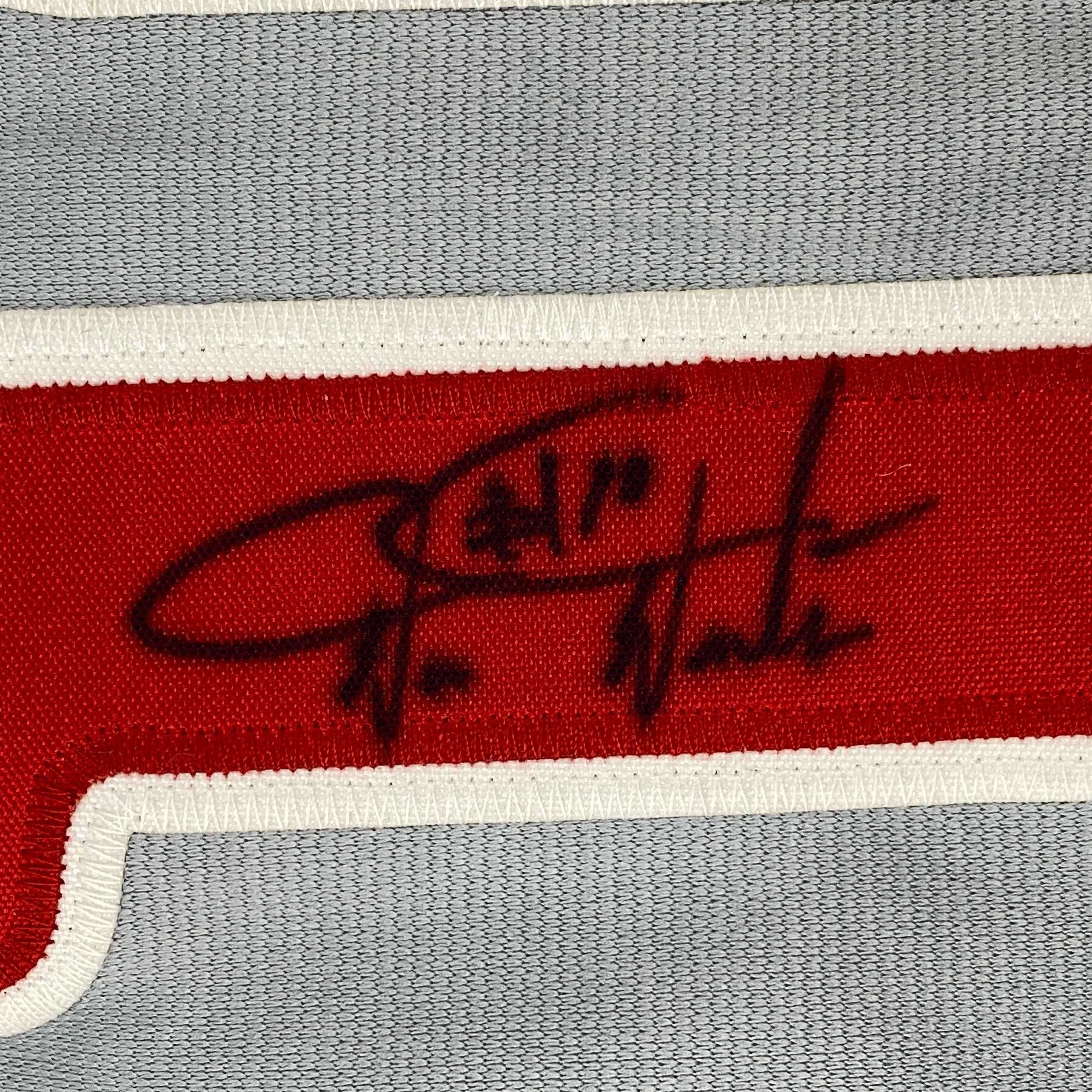 Autographed/Signed Darren Daulton Philadelphia Grey Baseball Jersey JSA COA
